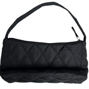 Vera Bradley Black Quilted Hobo Shoulder Bag Ultralight Slouchy  Purse Classic